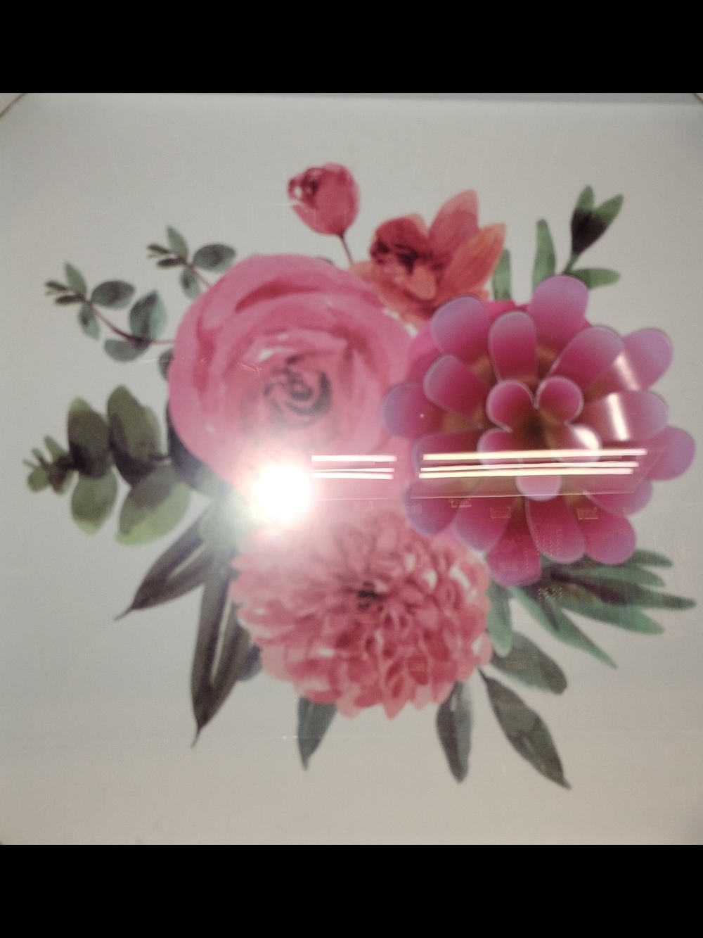 Floral Wall Art Canvas - Pink Bouquet